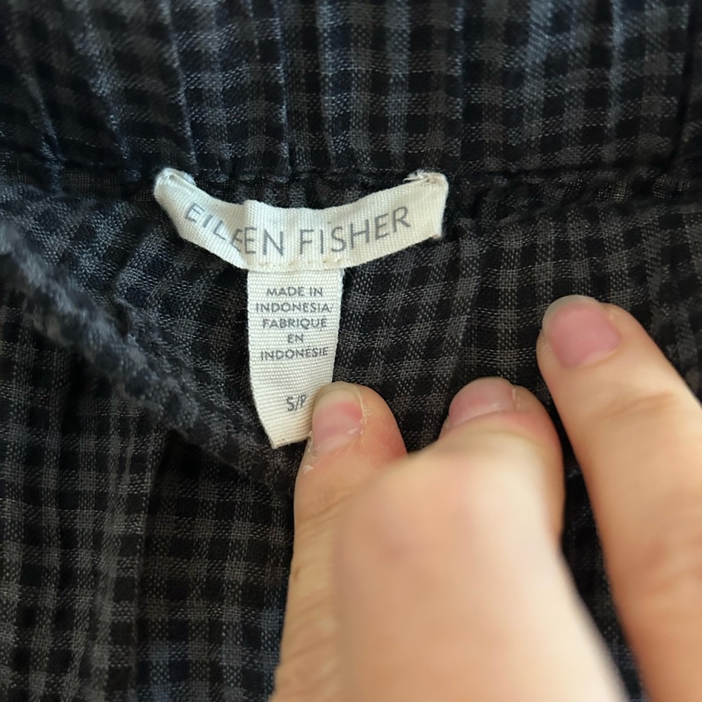 Eileen Fisher puckered linen skirt - Picture 3 of 6